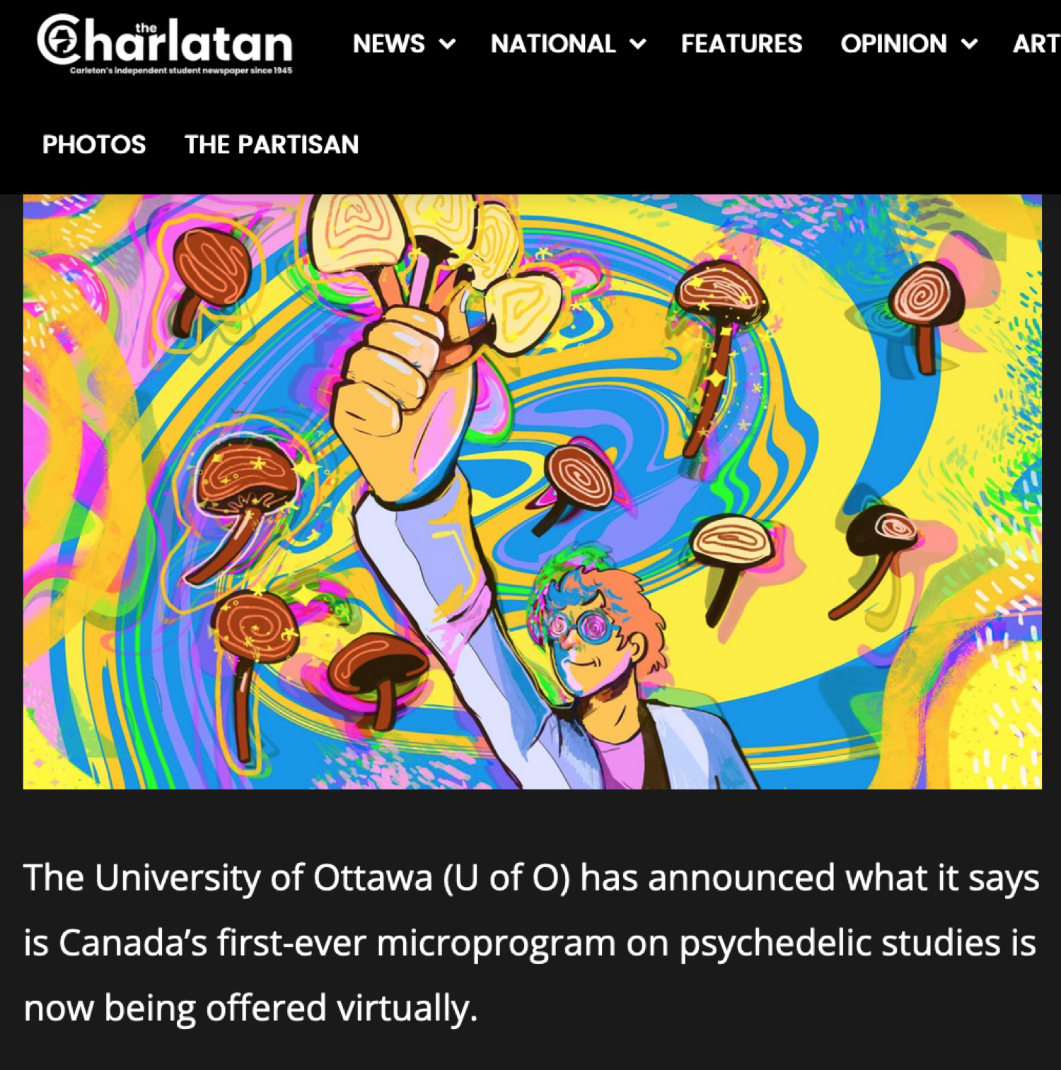 University of Ottawa unveils virtual microprogram on psychedelic studies