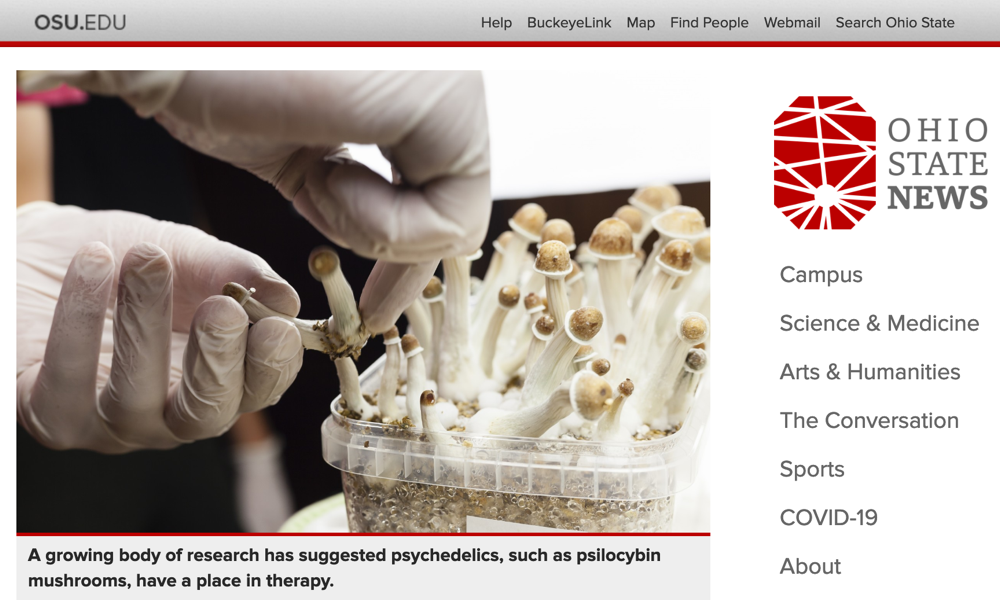 Ohio State News Article About Psychedelic Study