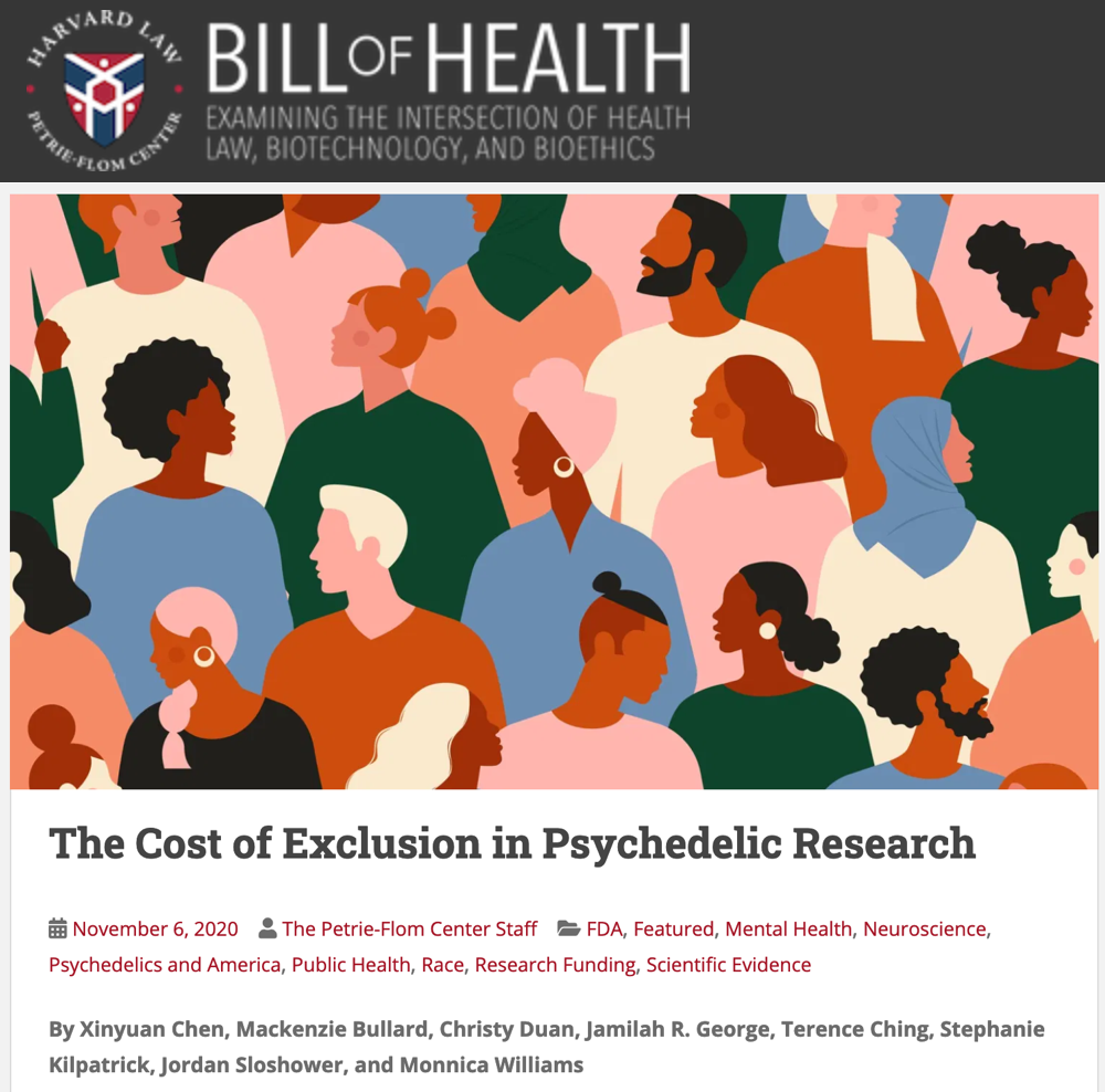 The Cost of Exclusion in Psychedelic Research.